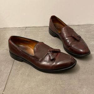 Allen Edmonds Brown Burgundy Tassel‎ Grayson Loafers Men's Size 11A